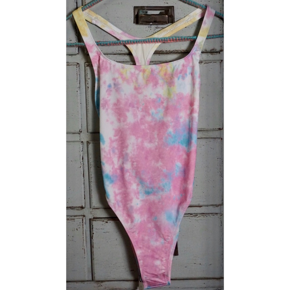 Anthropologie Solid & Striped Re/Done Tie Dye Swimsuit S